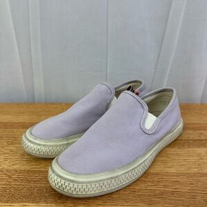 Acne Studios Purple Canvas Slip On Sneakers Womens Size 8